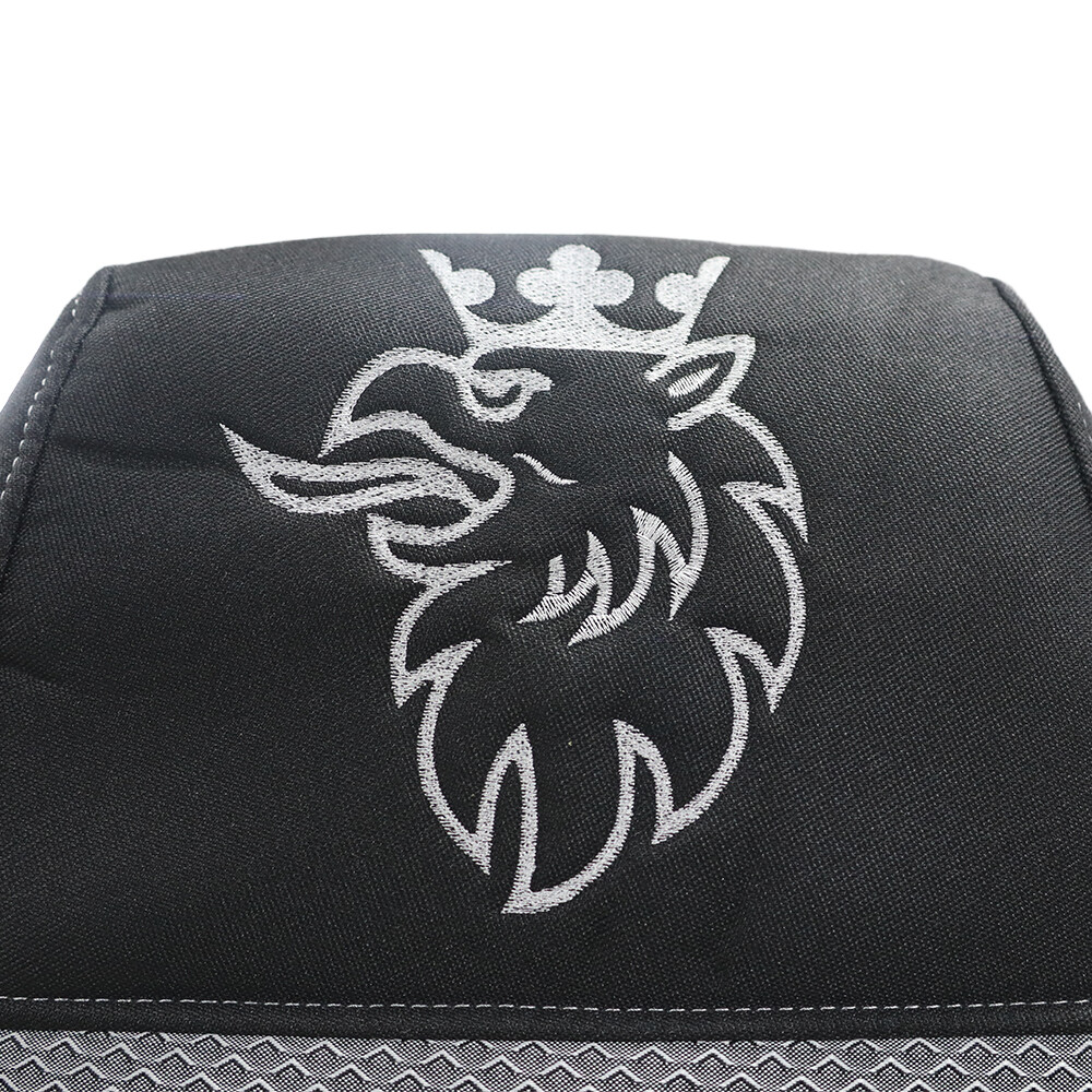 Чохол на сидіння SCANIA R,G,P (2004-2017) водить. пілот - пас. пілот, чорно-сірий