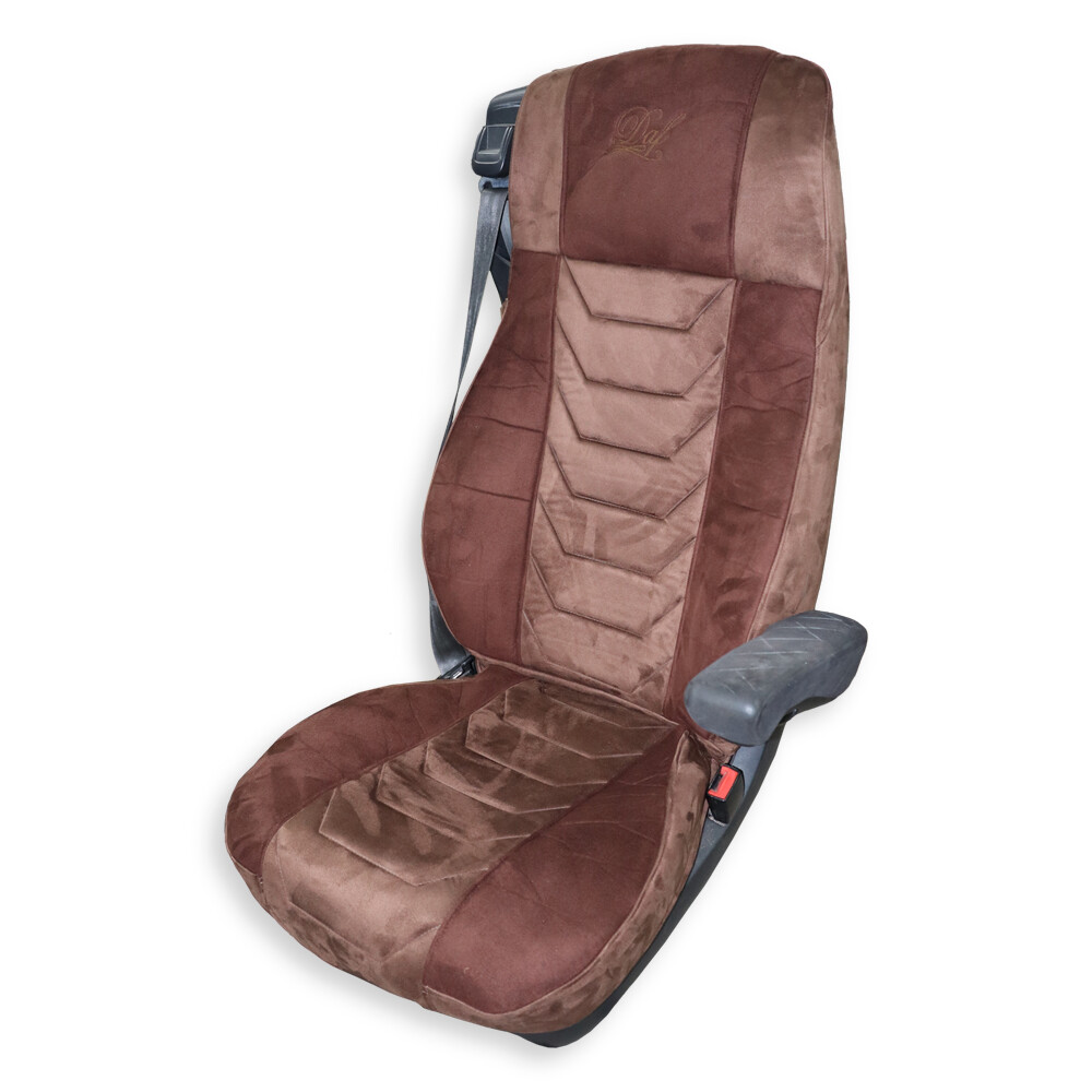 Чохол на сидіння DAF XF105 106 XG CF85 LF (2013-2024) алькантара, коричневий Чохол на сидіння DAF XF105 106 XG CF85 LF (2013-2024) алькантара, коричневий