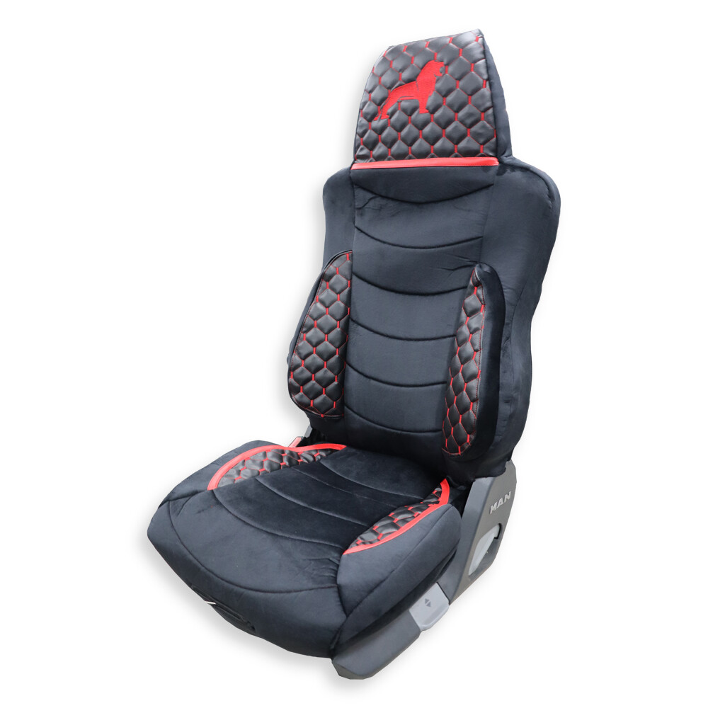 Чохол на сидіння KLF UK MAN TGX, TGA, TGL, TGM, TGS; (2005-2020) 1 ремінь водій, чорний Чохол на сидіння KLF UK MAN TGX, TGA, TGL, TGM, TGS; (2005-2020) 1 ремінь водій, чорний