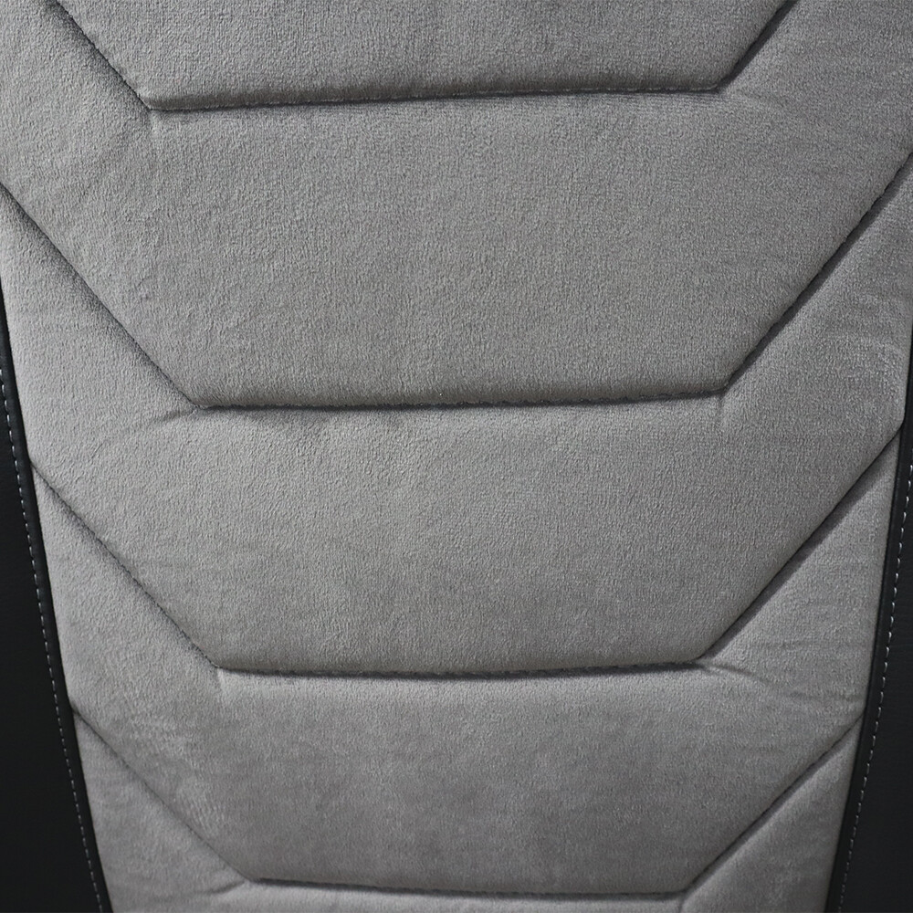 Чохол на сидіння Chess DAF XF95 105 CF85 75 65 LF (2002-2012) шкіра чорна - велюр сірий Чохол на сидіння Chess DAF XF95 105 CF85 75 65 LF (2002-2012) шкіра чорна - велюр сірий