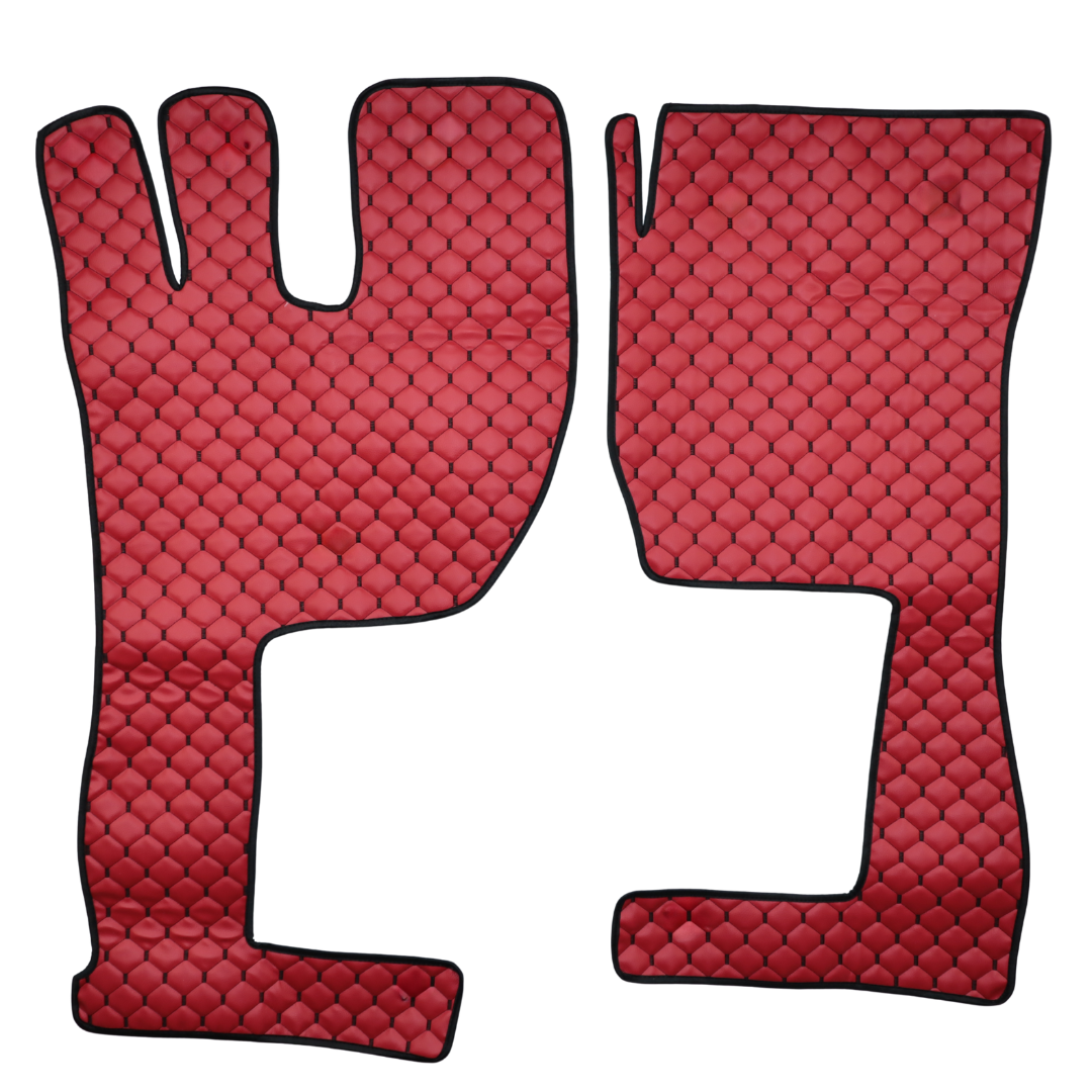 Килимок Екошкіра VOLVO FH 2003-2013; АКПП, червоний,