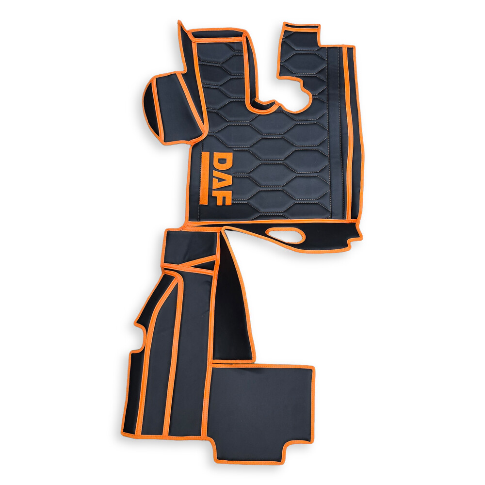 Килимок 3D Екошкіра DAF XF105 2005-2013; АКПП; чорний Килимок 3D Екошкіра DAF XF105 2005-2013; АКПП; чорний
