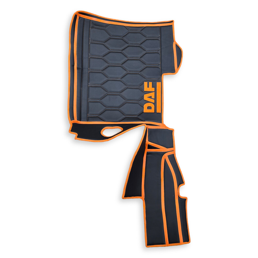 Килимок 3D Екошкіра DAF XF105 2005-2013; АКПП; чорний Килимок 3D Екошкіра DAF XF105 2005-2013; АКПП; чорний
