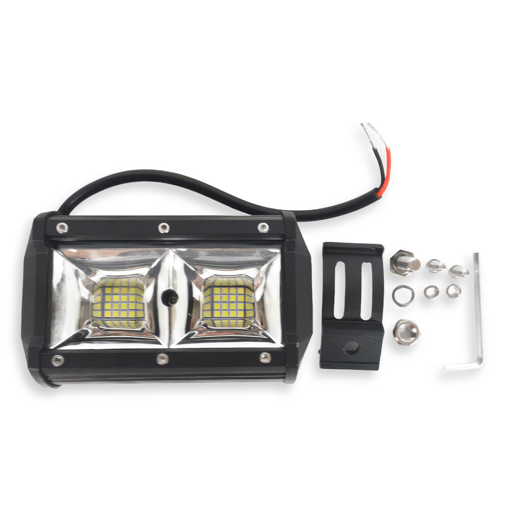 Фара універсальна діодна LED 24V (32 діода 96W білий світло прямокутна-129*80*65)