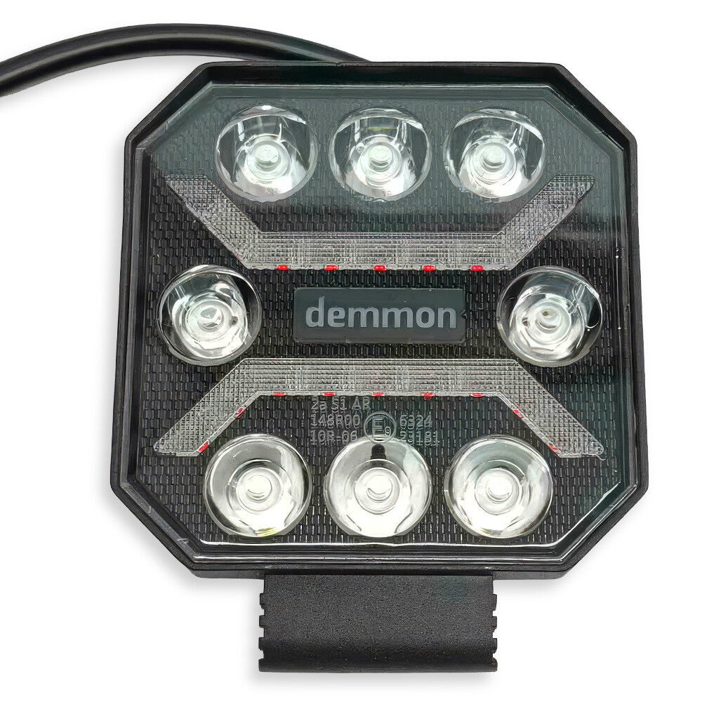 Фара універсальна діодна LED (8 діодів 27W) \корпус алюміній.\ Demmon