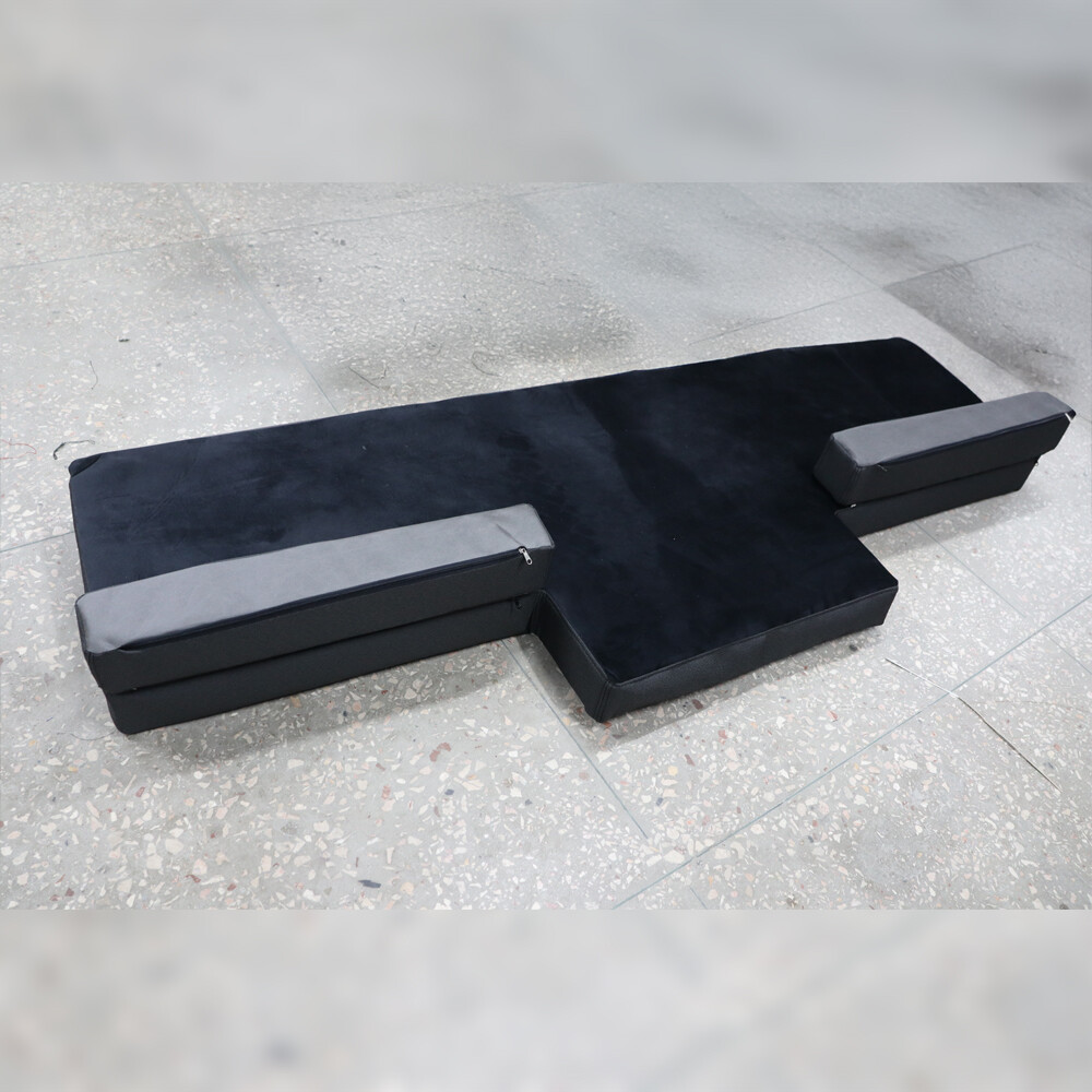 Матрас SCANIA R до 2017г. Велюр+мрамор, черно-серый