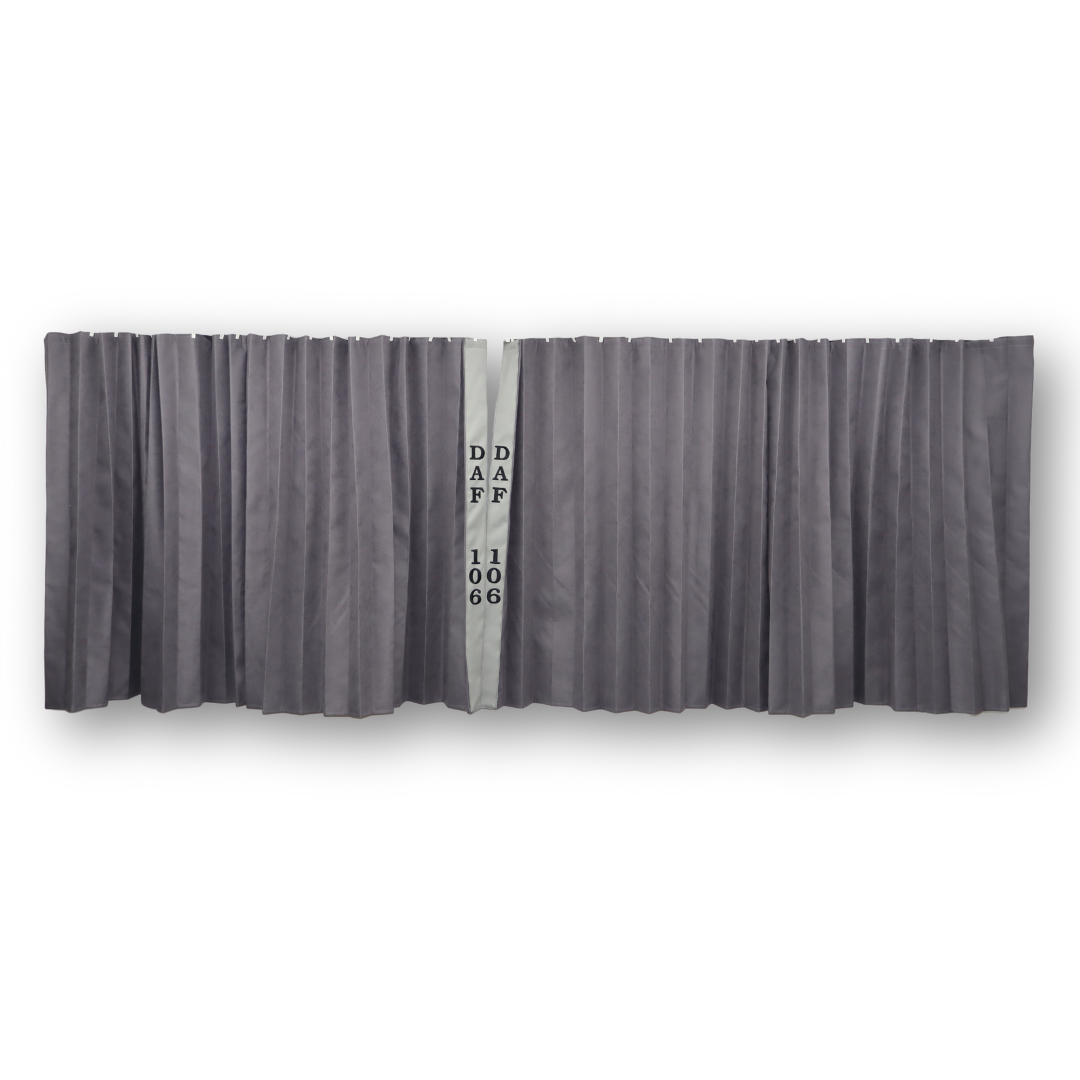 Штори Рогожка "Bow Folds" DAF нічні сірі 2х сторонні