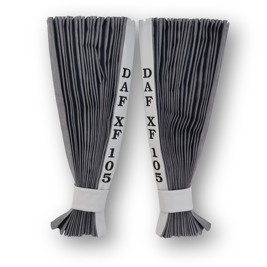 Штори Рогожка "Bow Folds" DAF нічні сірі 2х сторонні