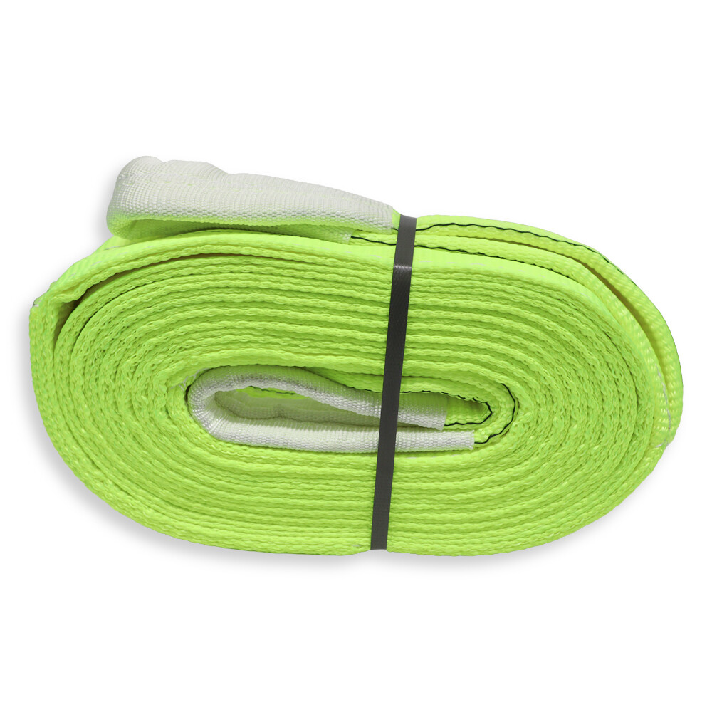 Трос буксировочный 6м 100% полиэстер 21т  желтый (лента 90 мм)