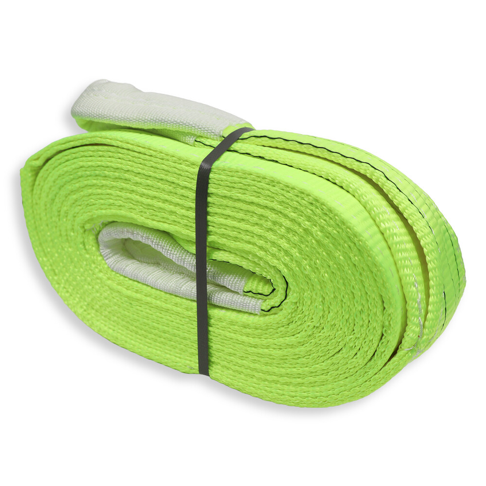 Трос буксировочный 6м 100% полиэстер 21т  желтый (лента 90 мм)