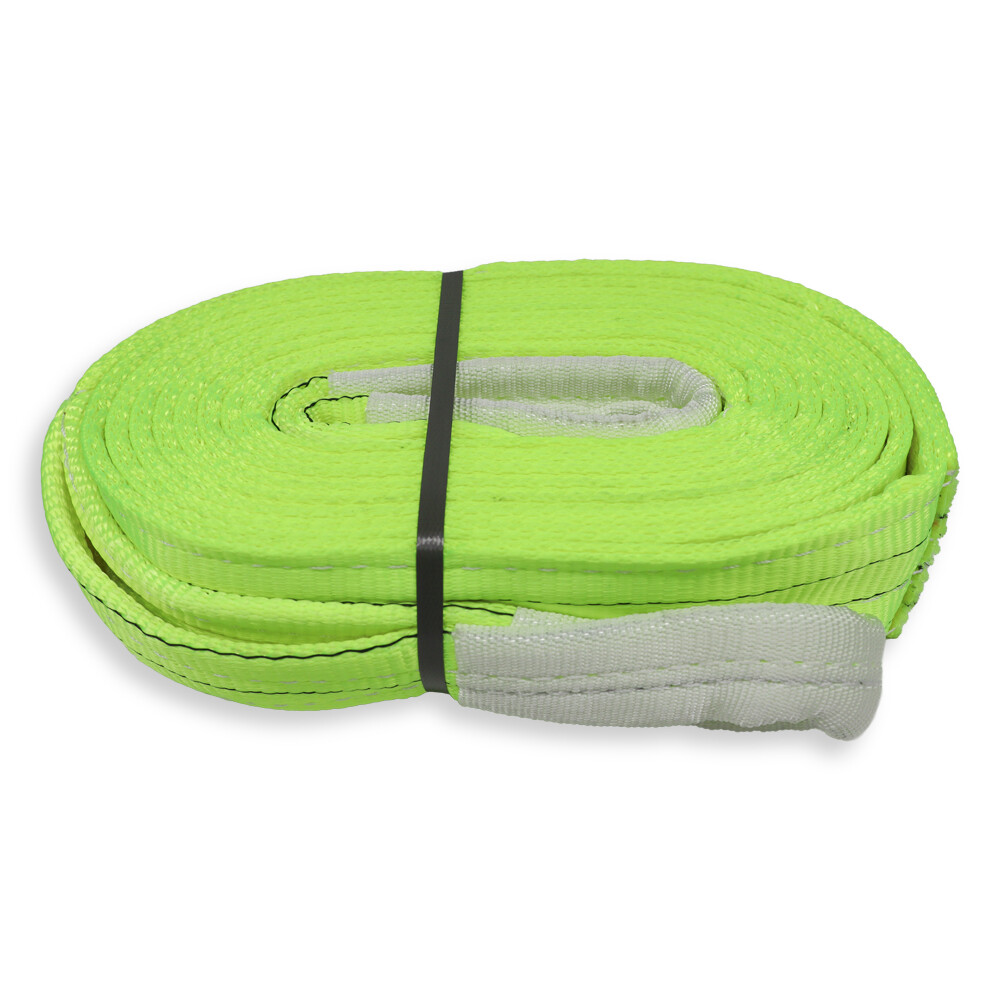 Трос буксировочный 6м 100% полиэстер 21т  желтый (лента 90 мм)