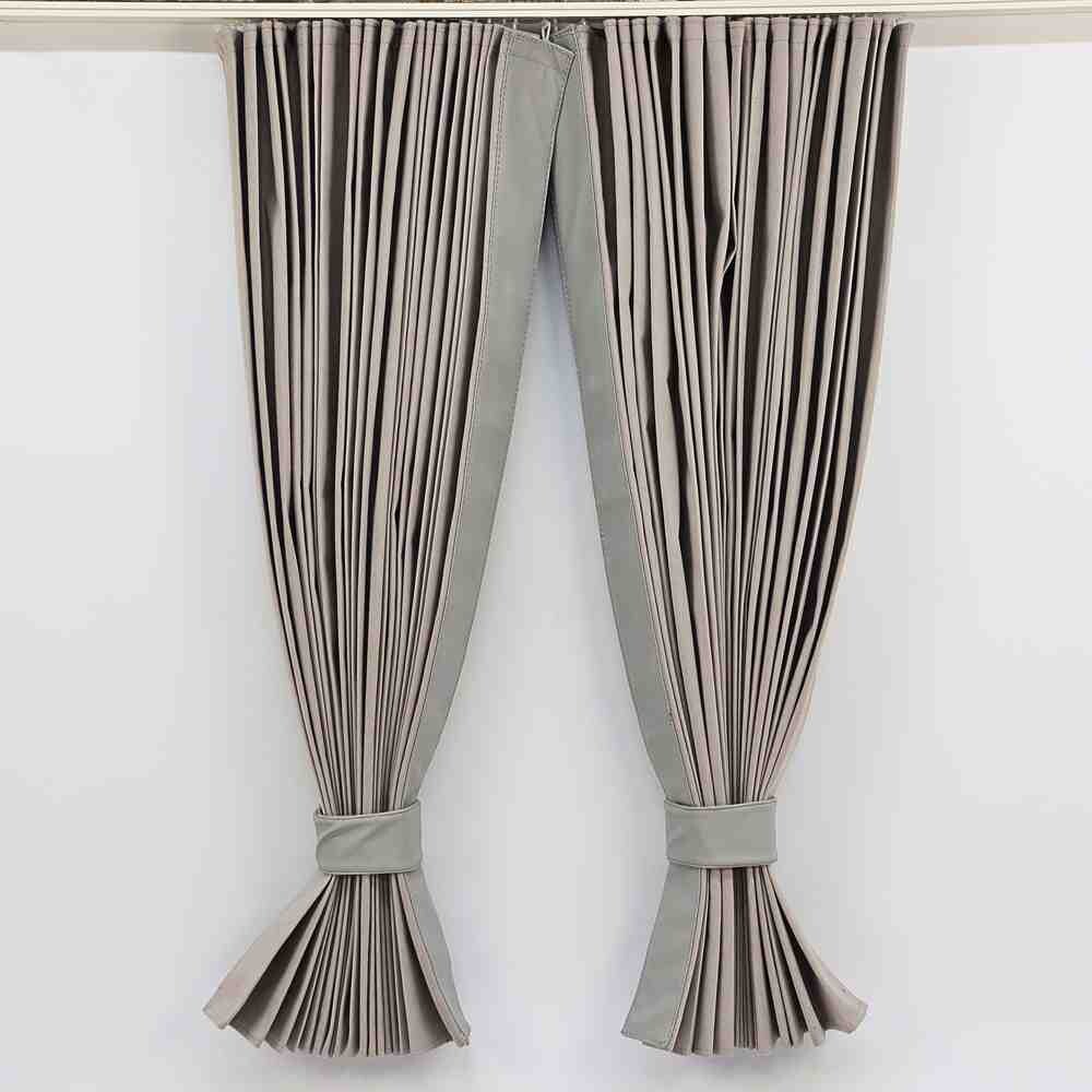 Штори Рогожка "Bow Folds" MAN нічні сірі, 2х сторонні