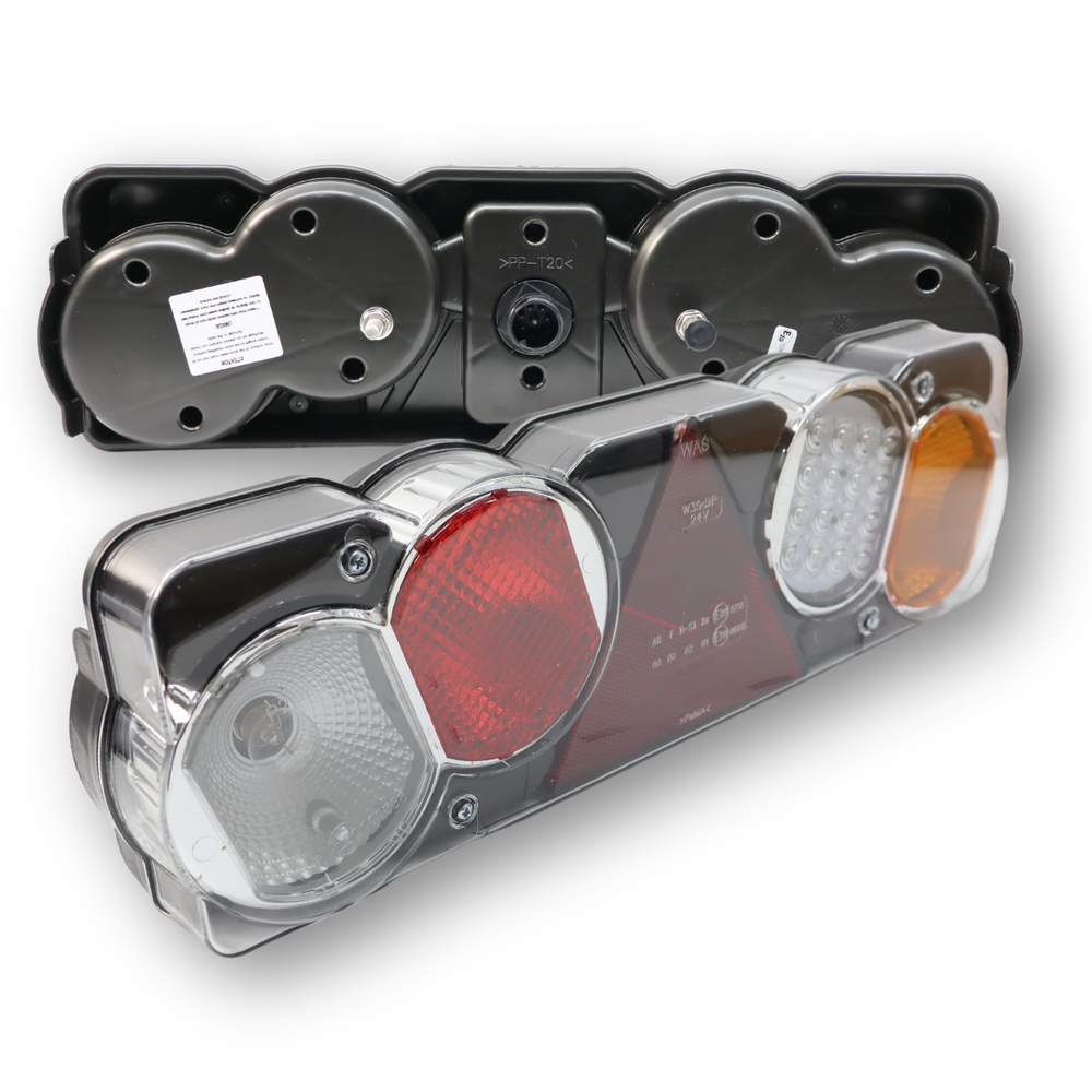 Ліхтар задній універсальний WAS діодно-ламповий з роз'ємом \прав.\