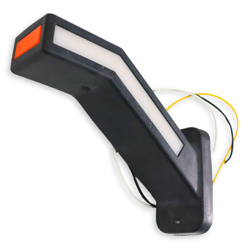 Ліхтар габаритний ріг LED 12-24 V 19см габарит + указ. повор. \WAS\Лів. Ліхтар габаритний ріг LED 12-24 V 19см габарит + указ. повор. \WAS\Лів.