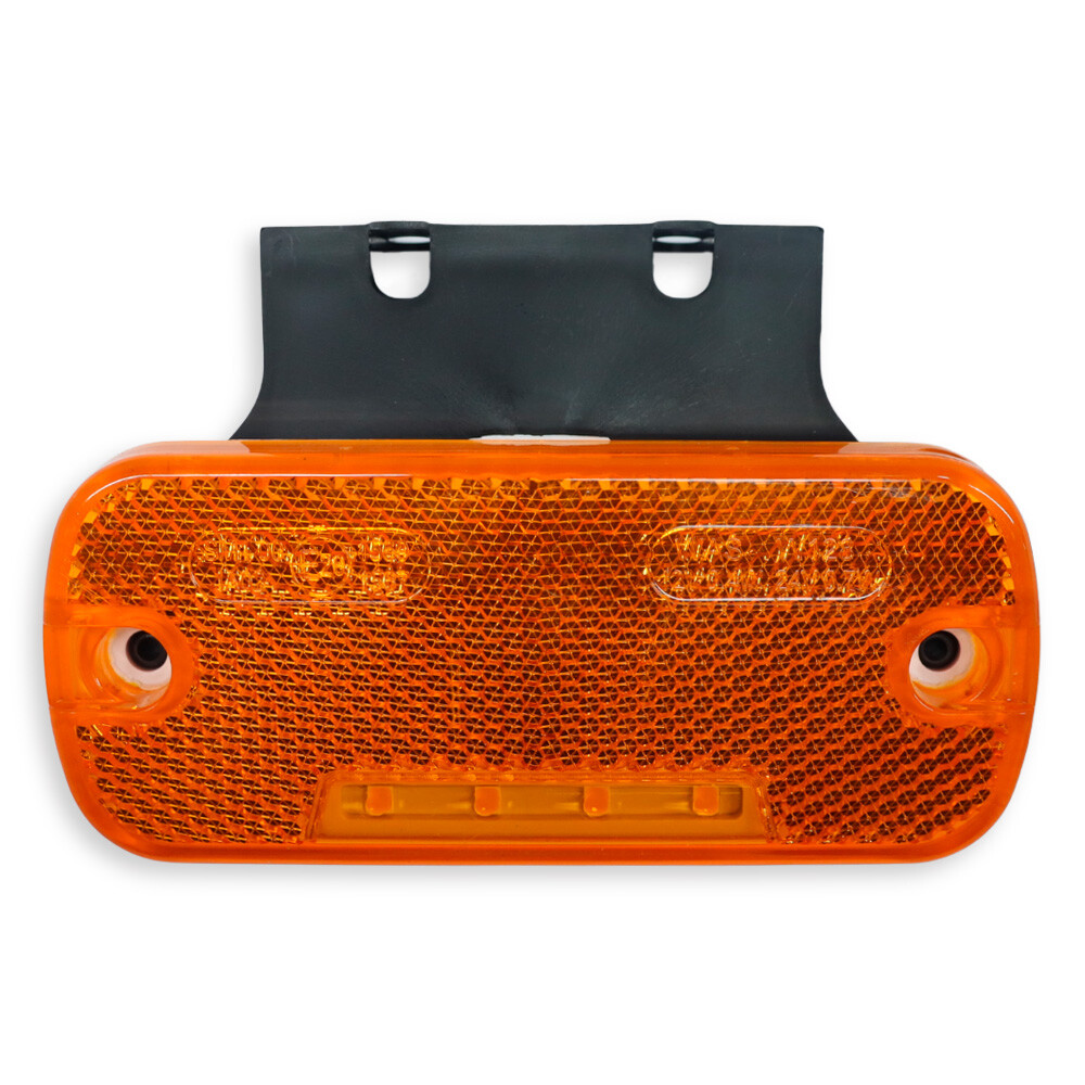 Фонарь габаритный  диодный желтый 12-24 V \с креплением 4 диод.\ WAS