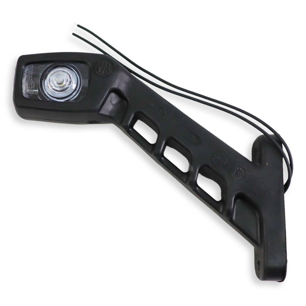 Фонарь габаритный рог LED 12-24 V  трехцветный 20см  \WAS\ прав.