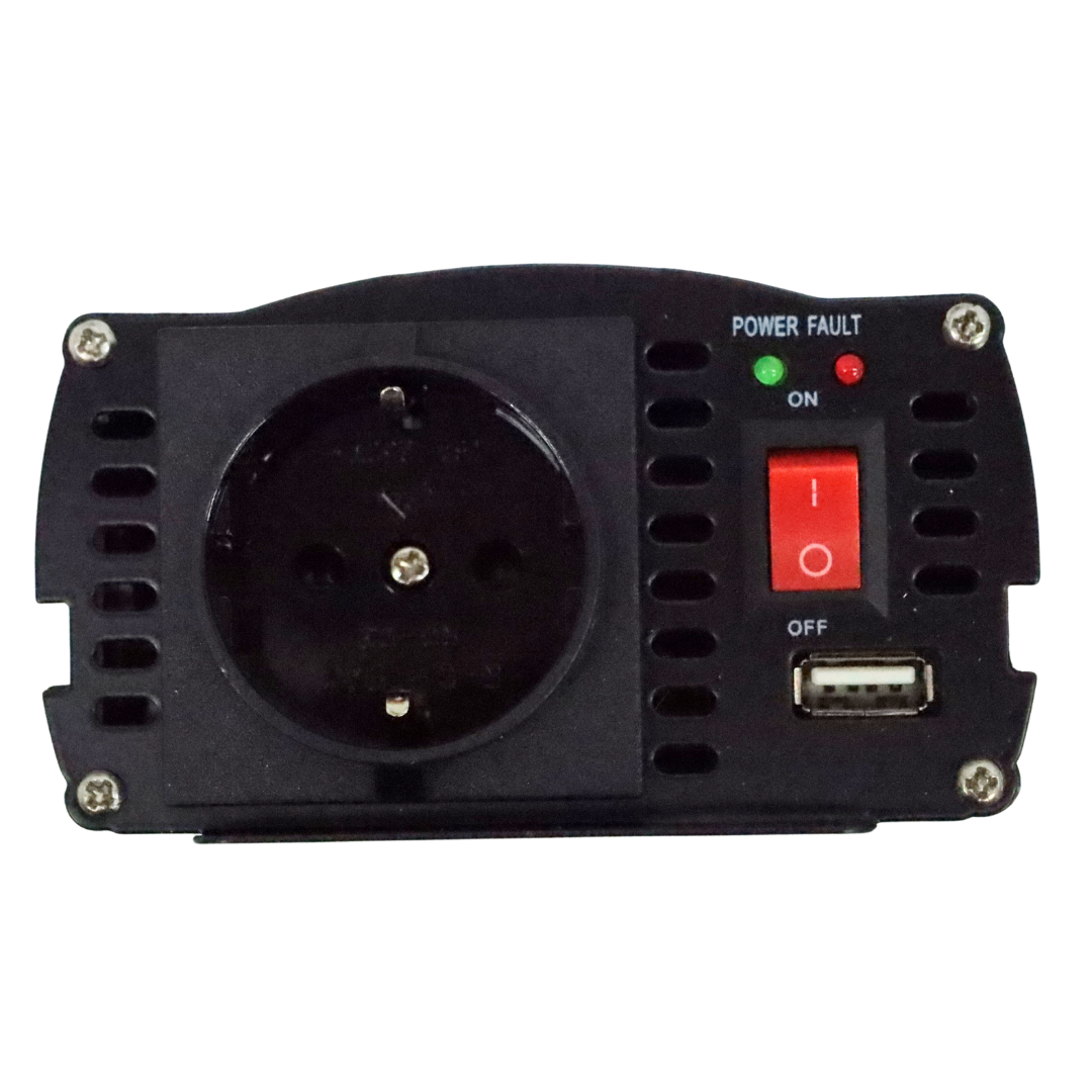 Преобразователь напряжения IPS500- 1000  24В\в прикуриватель+клещи\с USB