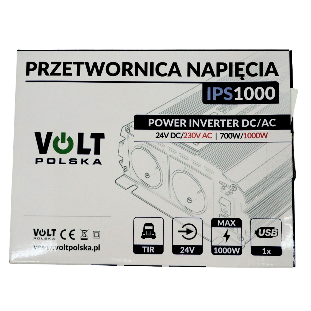 Перетворювач напруги 24V\230V 700W VOLT Перетворювач напруги 24V\230V 700W VOLT