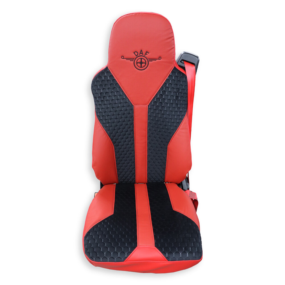 Чехол на сиденья Enterprise DAF XF95 105 CF85 75 65 LF (2002-2012) черно-красный