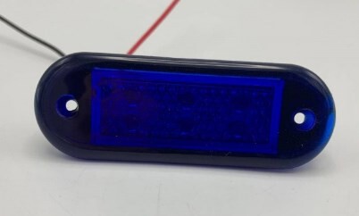 Фонарь габаритный диодный 12-24V 6LED синий  \ZERTECH\