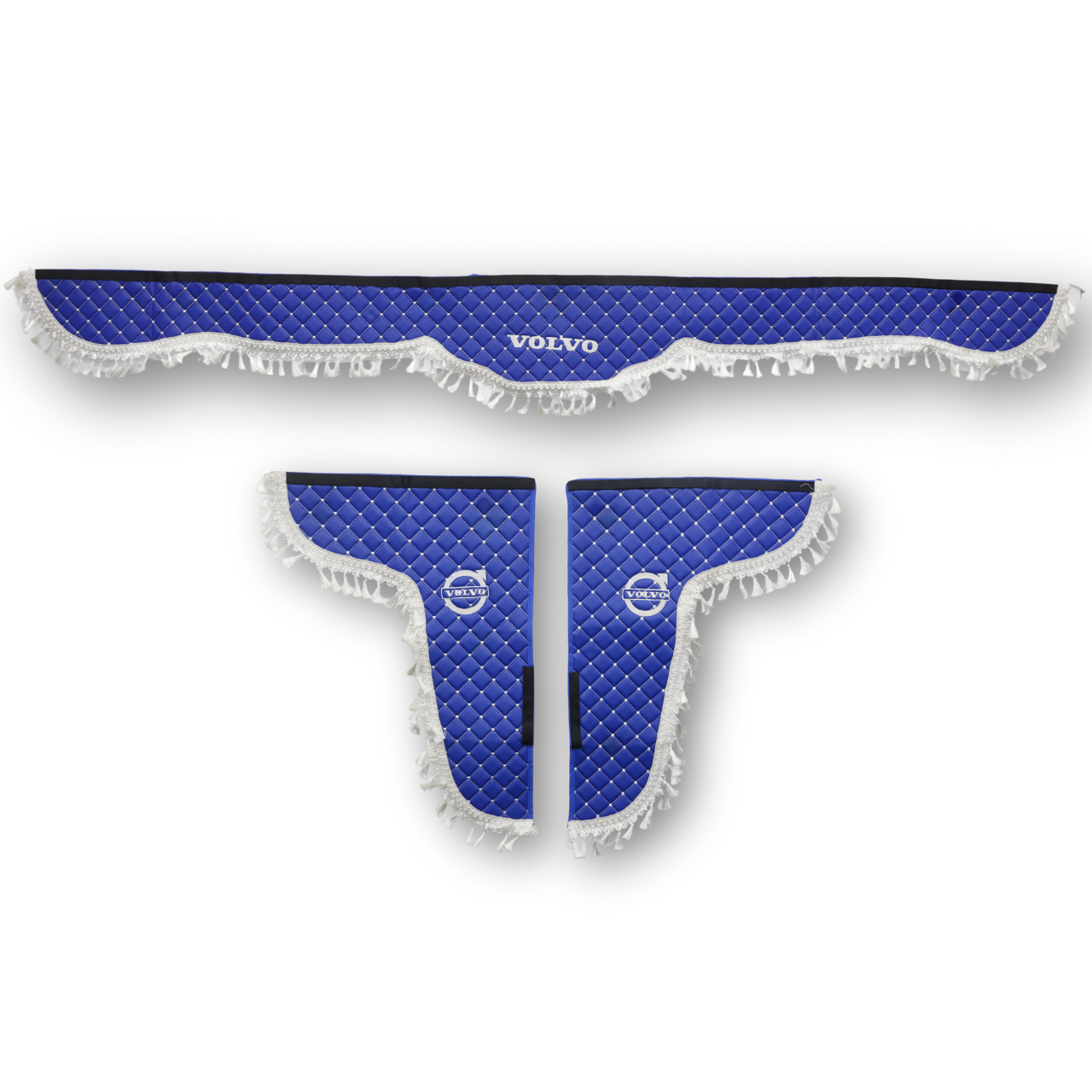 Шторка лоб + косинки Екошкіра VOLVO, сині Шторка лоб + косинки Екошкіра VOLVO, сині
