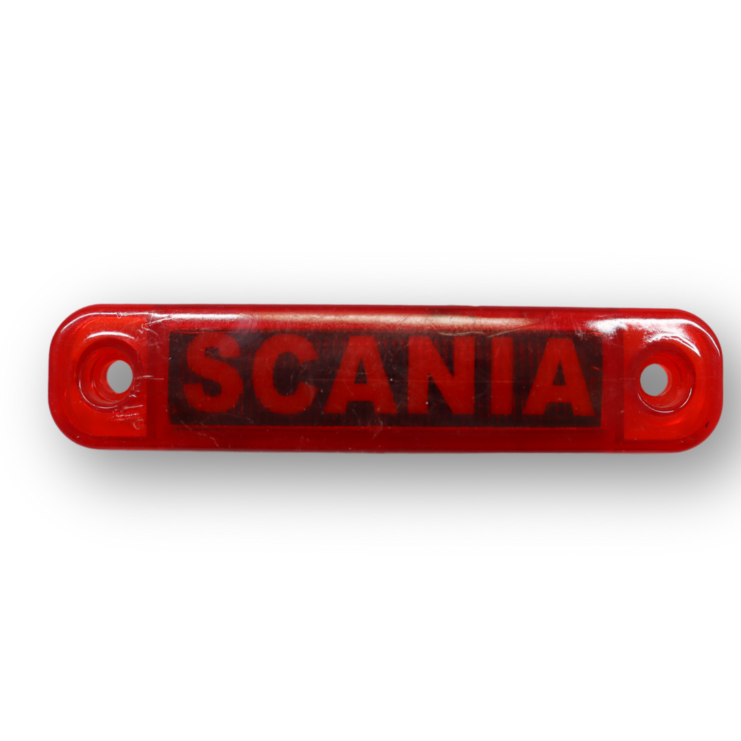 Фонарь декор LED SCANIA красный (101*22*12\81)