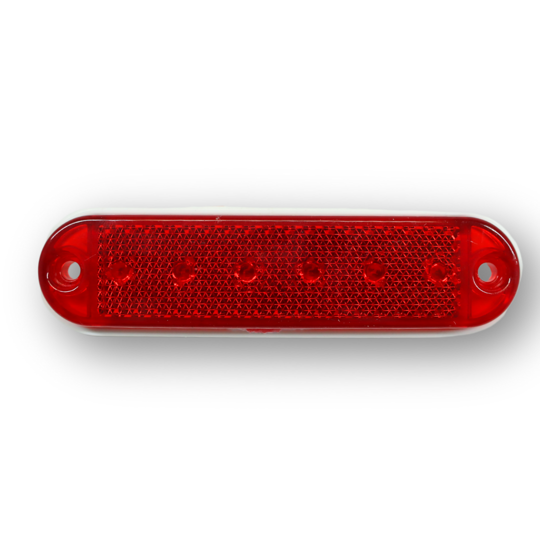 Фонарь декоративный диодный 6LED 24V красн.