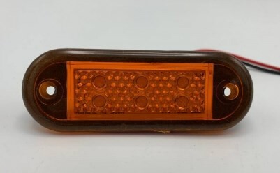Фонарь габаритный диодный 12-24V 6LED желтый  \ZERTECH\