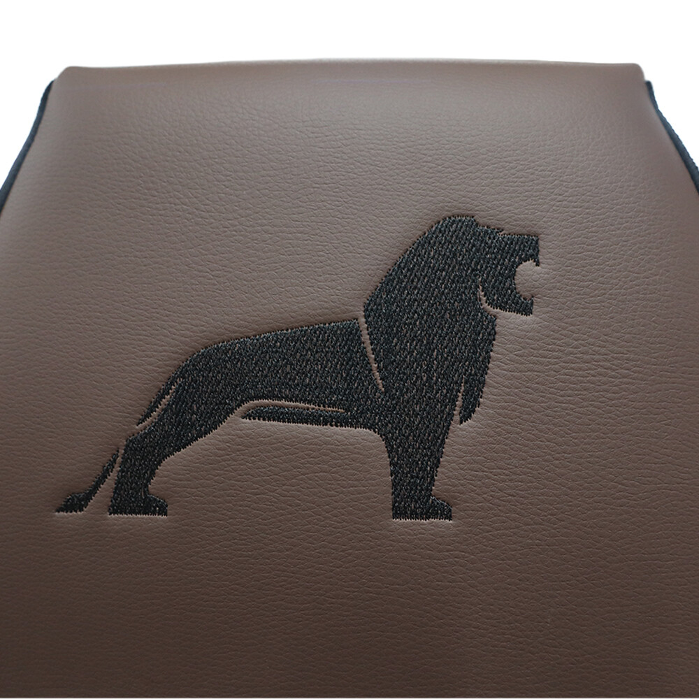 Чехол на сиденья Twin MAN TGX,TGA,TGL,TGM,TGS; (2007-2020) 1 ремень, водитель (Низкий) пассажир (Высокий) черный велюр - коричневая кожа Чехол на сиденья Twin MAN TGX,TGA,TGL,TGM,TGS; (2007-2020) 1 ремень, водитель (Низкий) пассажир (Высокий) черный велюр - коричневая кожа