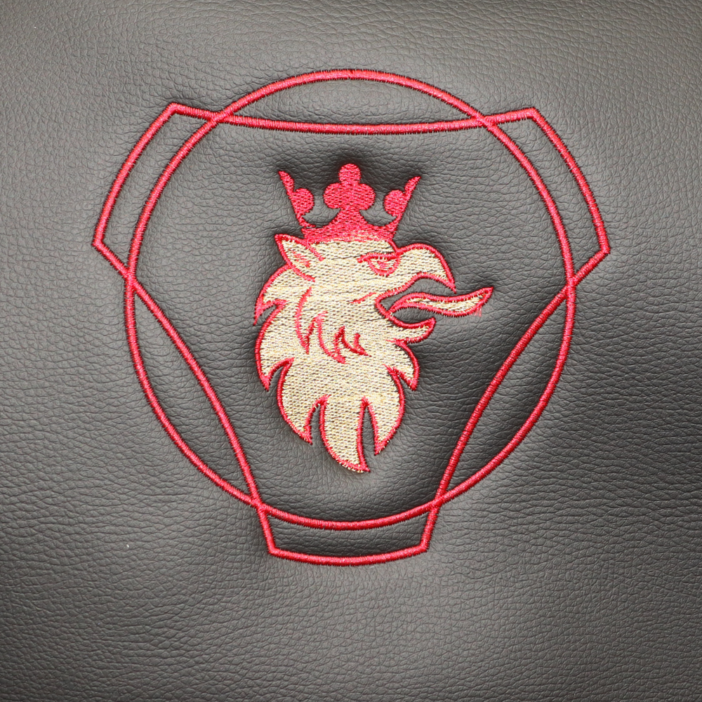 Чохол на сидіння Perfo-ECO SCANIA R,G,P (2004-2017) водій пілот - пас. складне, чорний