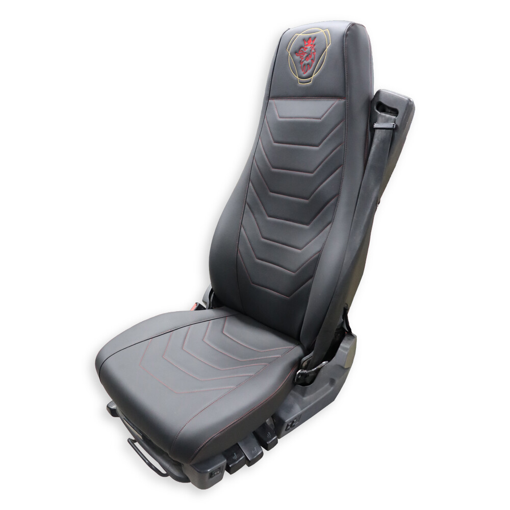 Чохол на сидіння Perfo-ECO SCANIA R,G,P (2004-2017) водій пілот - пас. складне, чорний