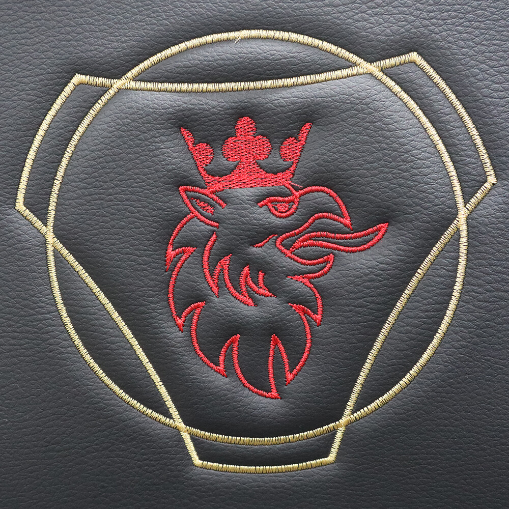 Чохол на сидіння Perfo-ECO SCANIA R,G,P (2004-2017) водій пілот - пас. складне, чорний