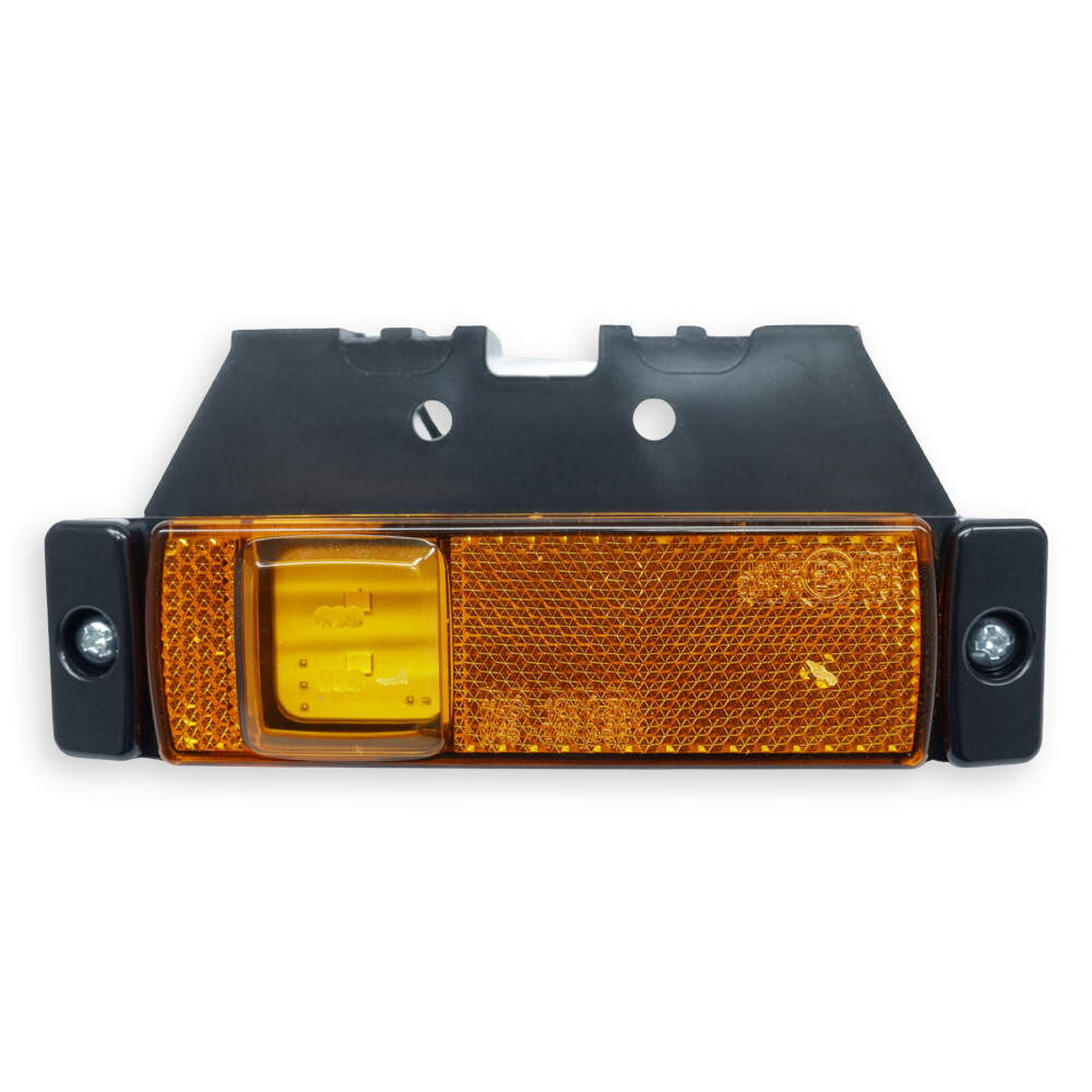 Фонарь габаритный  диодный желтый 12-24 V  \с креп. + отражатель \ WAS