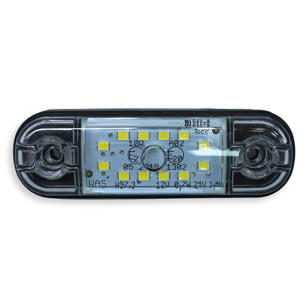 Ліхтар габаритний 12 діодів білий 84x24\12-24 V WAS Ліхтар габаритний 12 діодів білий 84x24\12-24 V WAS