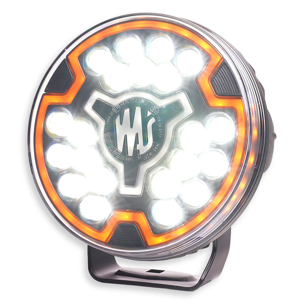 Ліхтарі багатофункціональний передній габарит\бік. габарит\далеке світло 21 LED 180 мм WAS