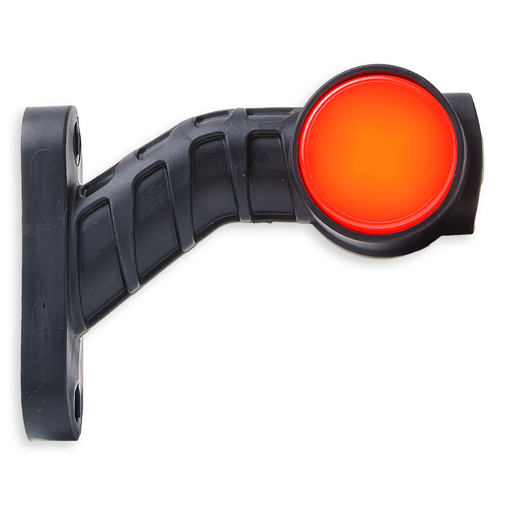 Ліхтар габаритний ріг LED 12-24 V триколірний 13.5см \WAS\ прав.