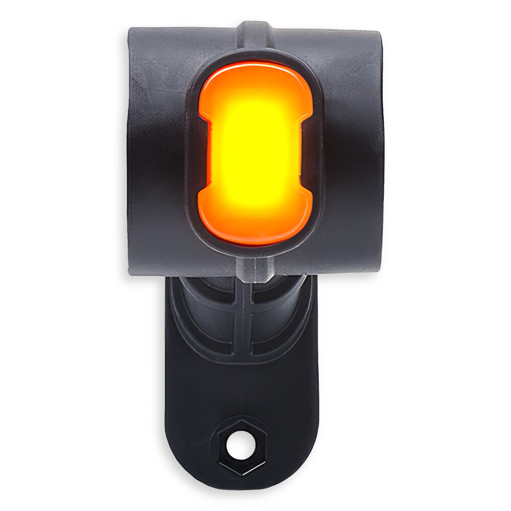 Ліхтар габаритний ріг LED 12-24 V триколірний 13.5см \WAS\ прав.