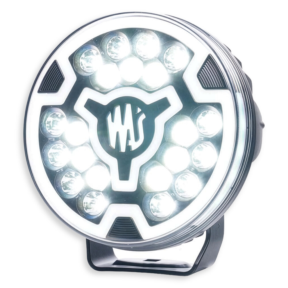 Фонари многофункциональный передний габарит\дальний свет 21 LED 180 мм  WAS