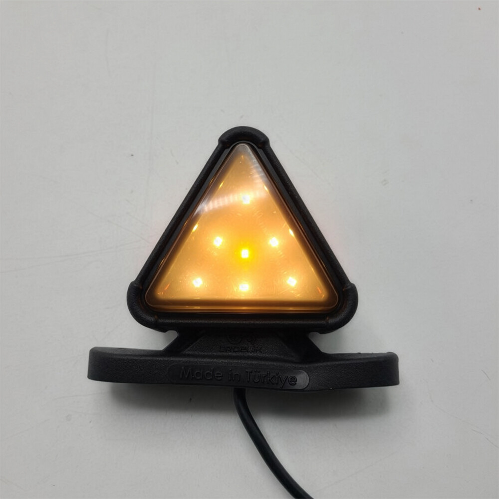 Габаритний ліхтар трикутний; червоно-жовтий; SMOKE; 12-24V