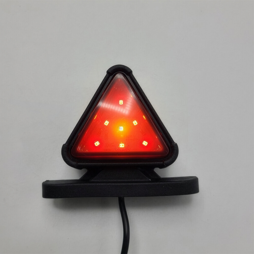 Габаритний ліхтар трикутний; червоно-жовтий; SMOKE; 12-24V