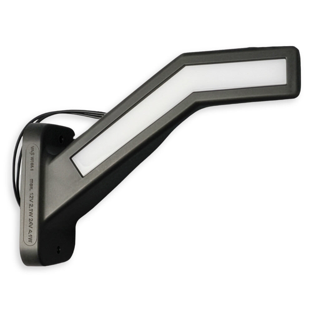 Фонарь габаритный рог LED NEON 12-24 V 19 см, левый (WAS)