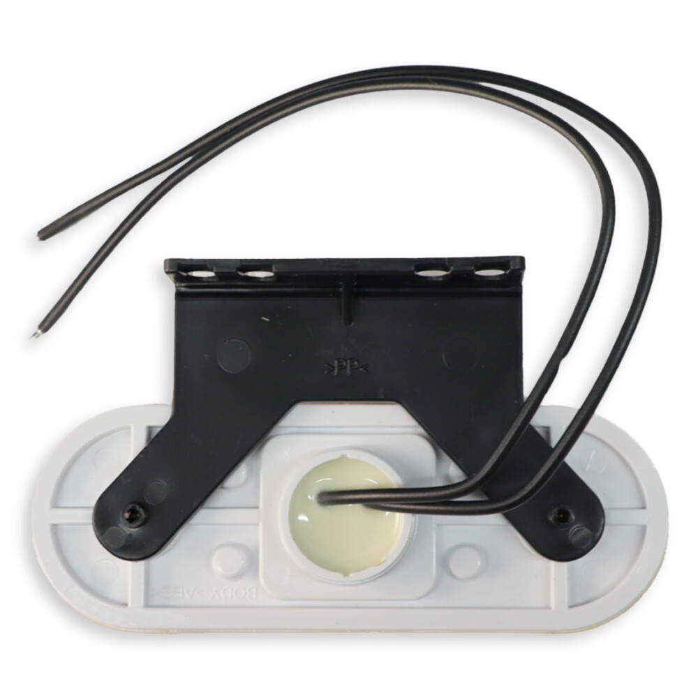 Фонарь габаритный диодный желтый 12-24 V, с креплением + отражатель (WAS)