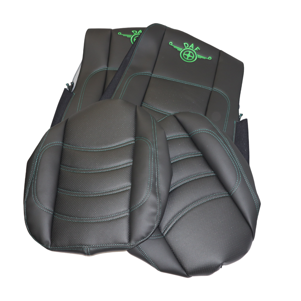 Чехол на сиденья Perfo-ECO DAF XF105 106 XG CF85 LF (2013-2024) перфор.кожа чёрн.