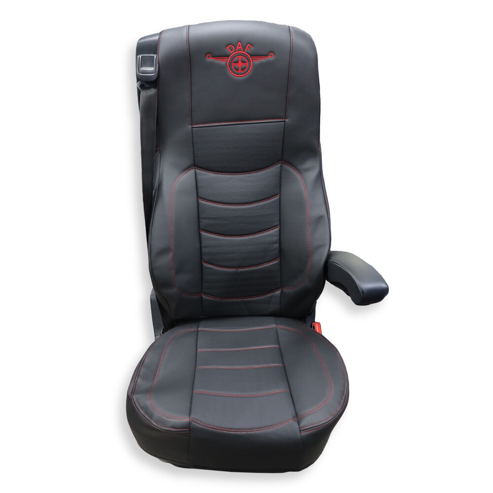 Чехол на сиденья Perfo-ECO DAF XF105 106 XG CF85 LF (2013-2024) перфор.кожа чёрн.