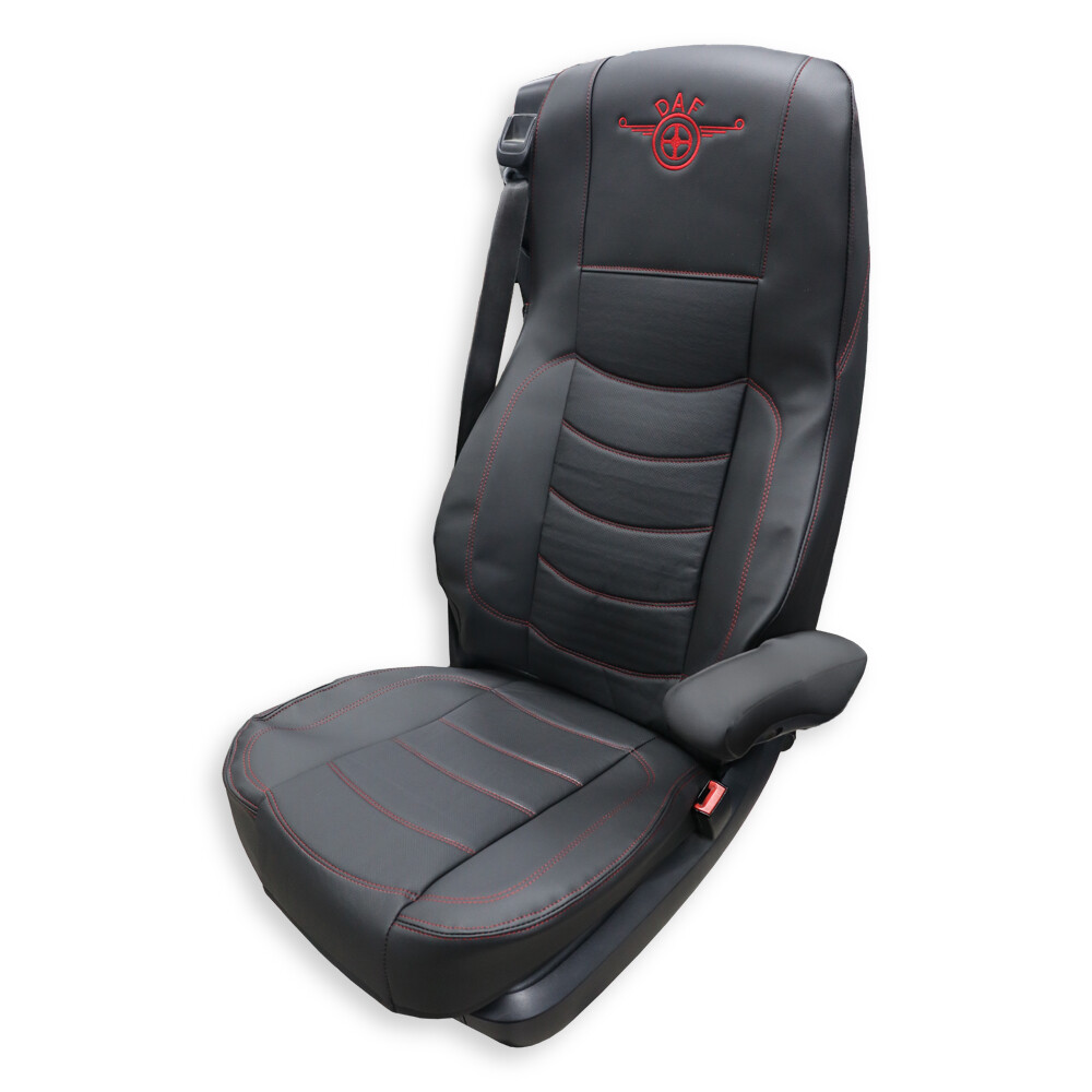 Чехол на сиденья Perfo-ECO DAF XF105 106 XG CF85 LF (2013-2024) перфор.кожа чёрн.