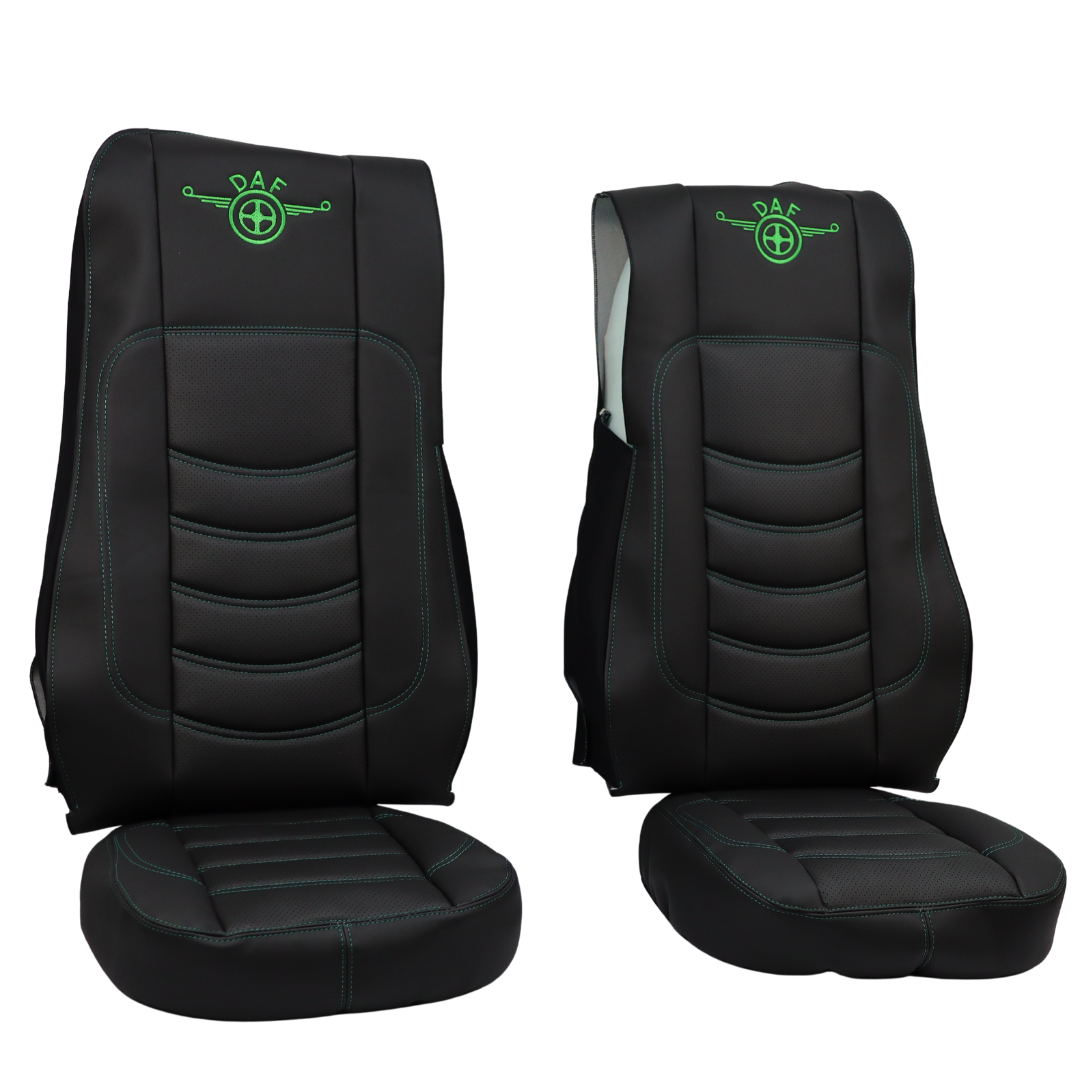 Чехол на сиденья Perfo-ECO DAF XF105 106 XG CF85 LF (2013-2024) перфор.кожа чёрн.