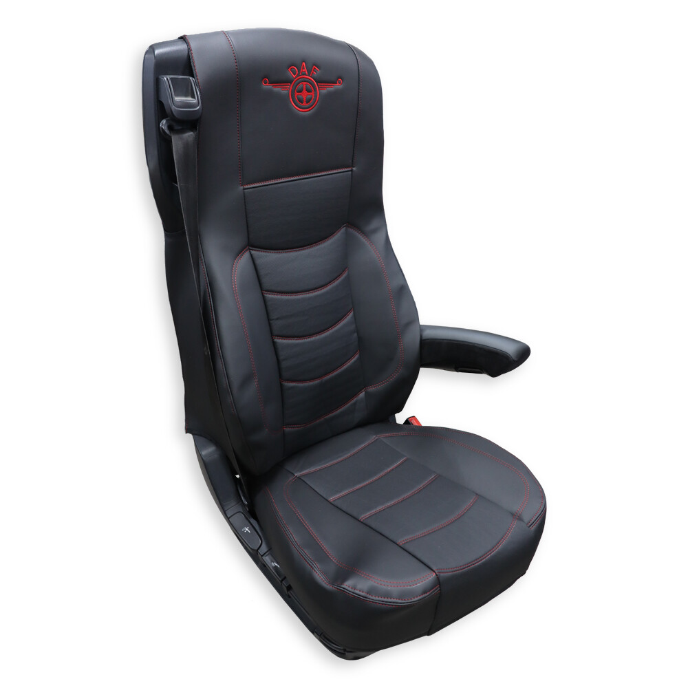 Чехол на сиденья Perfo-ECO DAF XF105 106 XG CF85 LF (2013-2024) перфор.кожа чёрн.