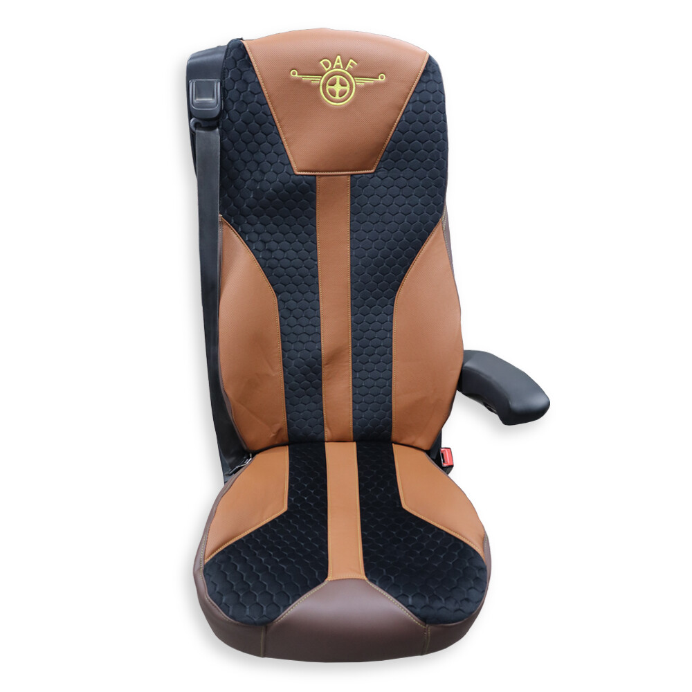 Чохол на сидіння Enterprise DAF XF105 106 XG CF85 LF (2013-2024) чорно-коричневий