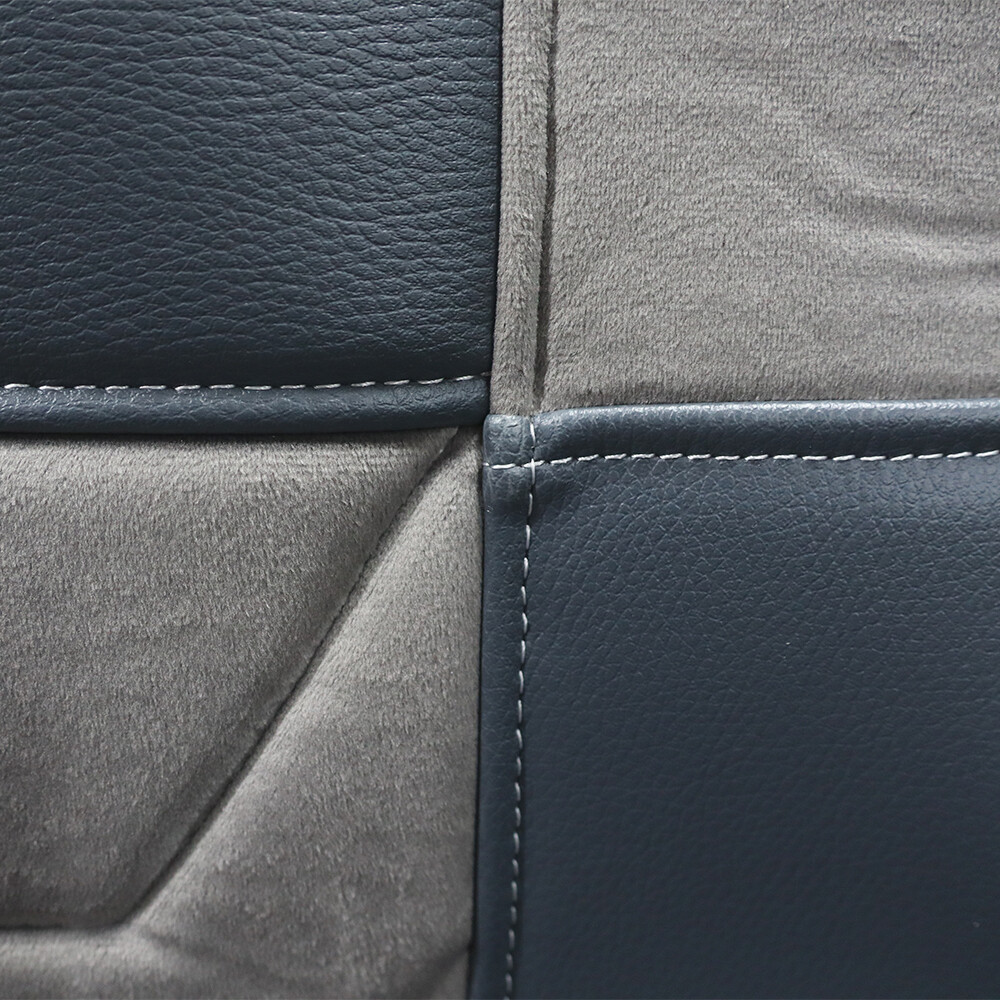 Чохол на сидіння Chess DAF XF105 106 XG CF85 LF (2013-2024) сіра шкіра-сірий велюр