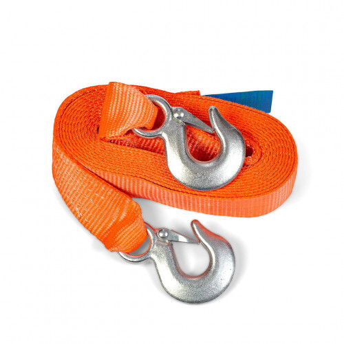 Трос буксир. 4м 100% полиэстер 6т с крючками